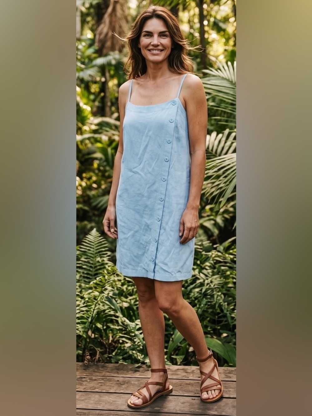 a new day Light Blue Sundress